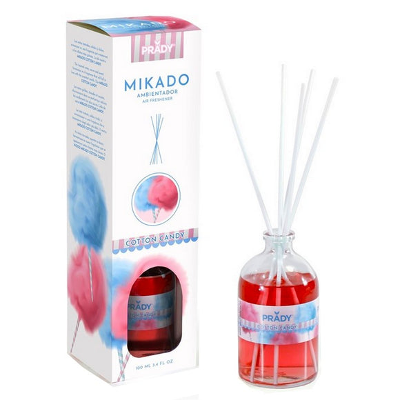 Parfum d’ambiance mikado « Barbe à papa  » – Prady