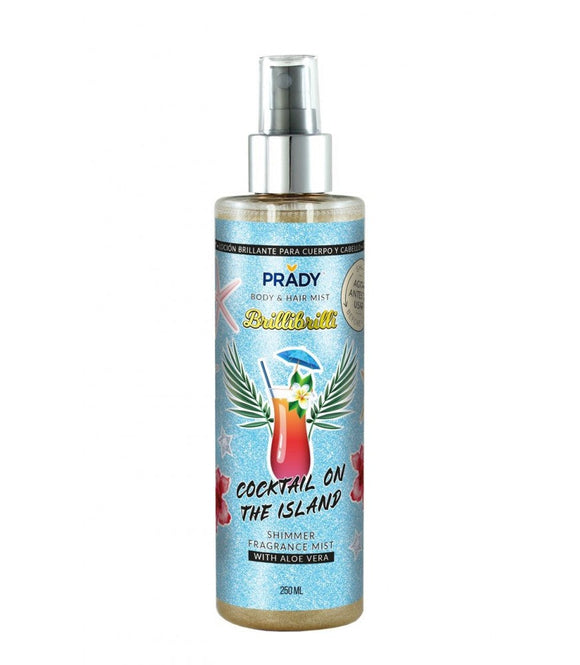 Brume scintillante corps et cheveux COCKTAIL ON THE ISLAND Prady 250ml