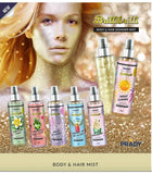 Brume scintillante corps et cheveux Prady HAWAÏ TIARE 250ml
