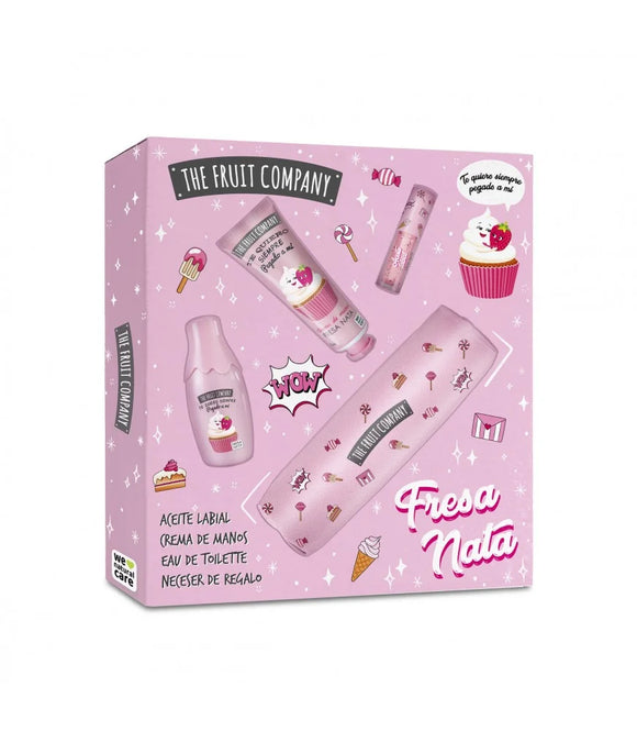 COFFRET NOËL 4 PIÈCES THE FRUIT COMPANY FRAISE CHANTILLY