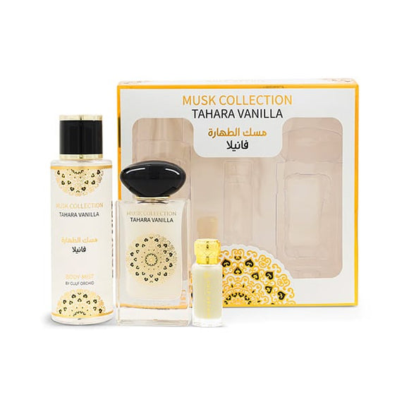 MUSK COLLECTION TAHARA VANILLA 3 PCS DUBAI Gulf Orchid Perfumes