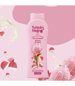 GEL DOUCHE TULIPAN NEGRO YUMMY CRÈME GLACÉ BONBON FRAISE 650ML