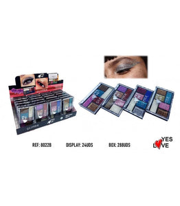 Palette de fards à paupières paillettes YES LOVE 8022/B